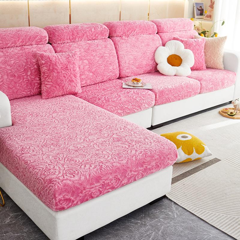 

Замшевый эластичный чехол для дивана, трехмерный двусторонний чехол для всего тела, универсальная утолщенная нескользящая подушка для дивана, зимний чехол для дивана, ткань, теплая 50-65，50-65，5-20