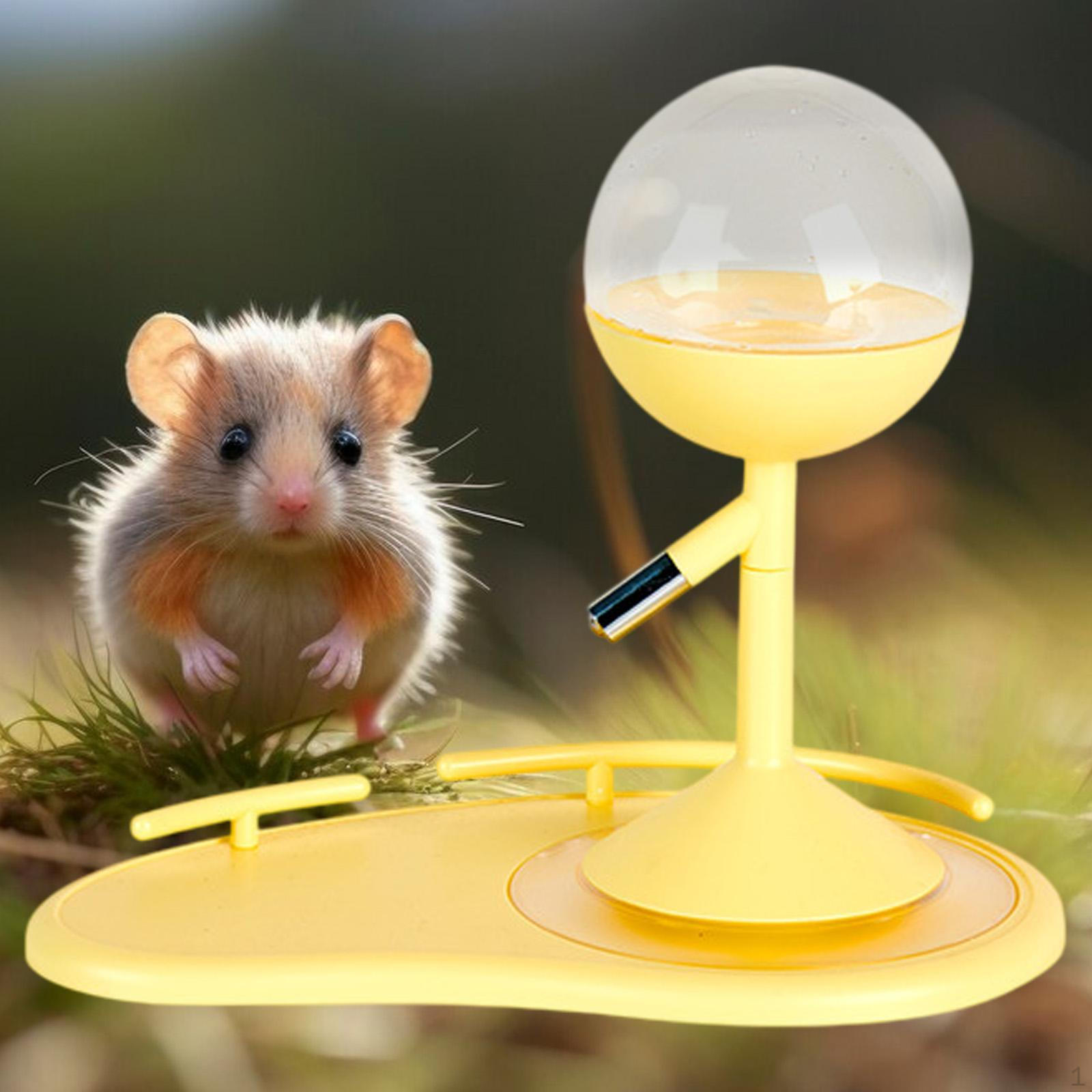 

Питьевой фонтанчик для хомяка, станция для морских свинок жёлтый