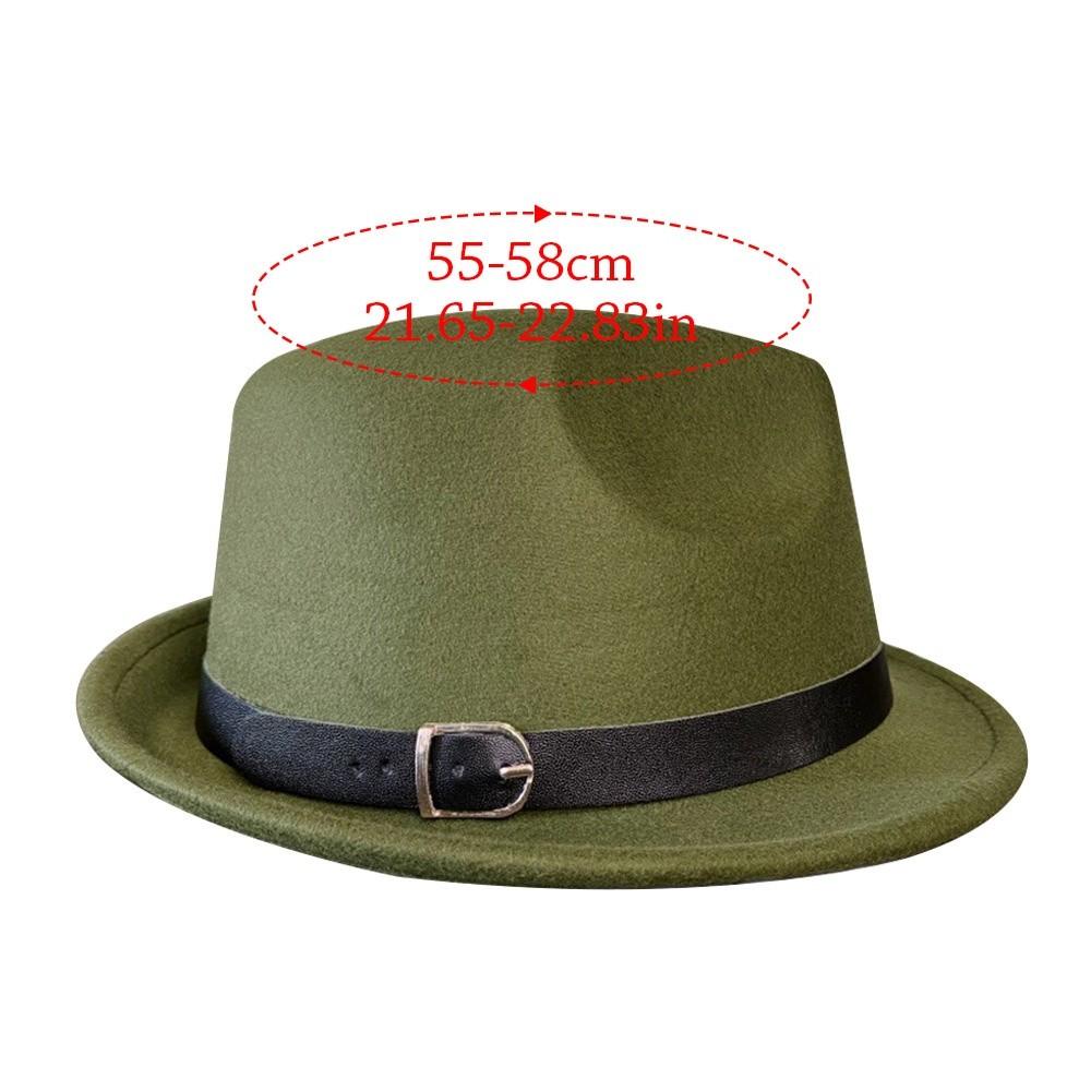 Short Brim Bucket Hats Felt Fabric Trilby Hat New Panama Hats  Winter Season