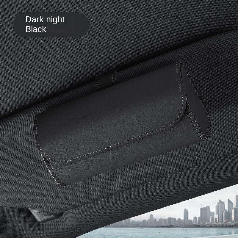 Car mounted eyeglass case car storage sunglasses holder For Mitsubishi Outlander I200 Pajero Eclipse ASX Lancer Space Delica Ex