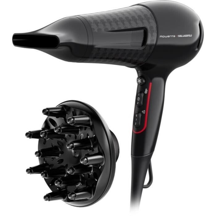 Sèche-cheveux - ROWENTA - POWERLINE CV591LF0 - 2300 W - Noir - Ioniseur d'air