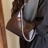 Underarm Bag Women's 2025 Autumn New Foreign Style Fashion Niche Design Shoulder Bag Bright Face Versatile Messenger Bag