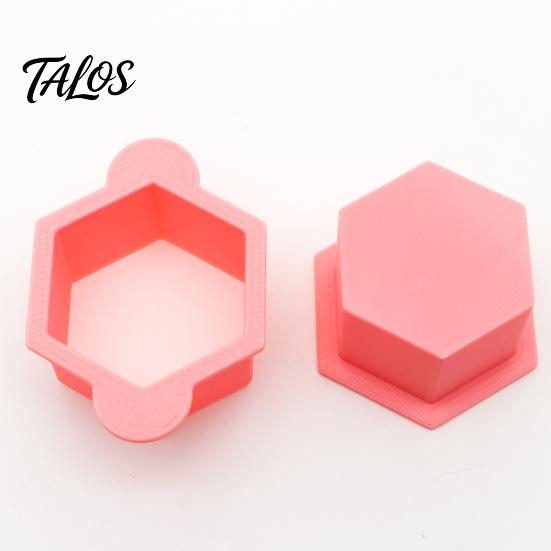 Talos Hexagonal Cake Mold, Durable PLA Biscuit Non-Deformable Easy Clean Baking Tool, for Uniform Flat Cookies And Biscuits