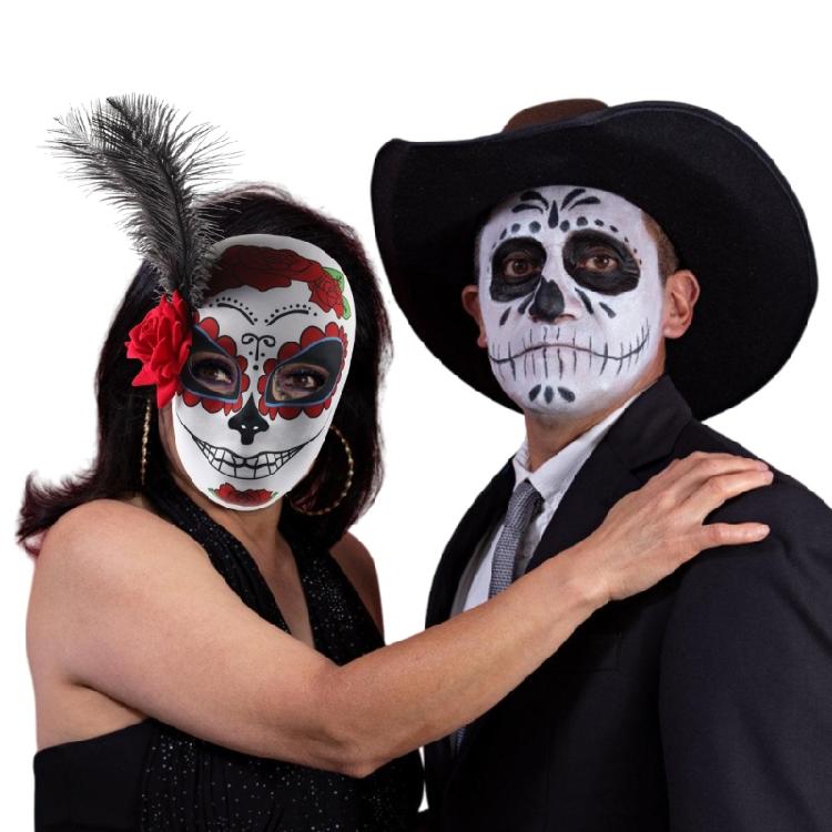 Day of the Dead Mask Full Face Mask Halloween Mask Sugar Skulls Mask Mexicans Masquerade Mask Party Mask for Carnivals