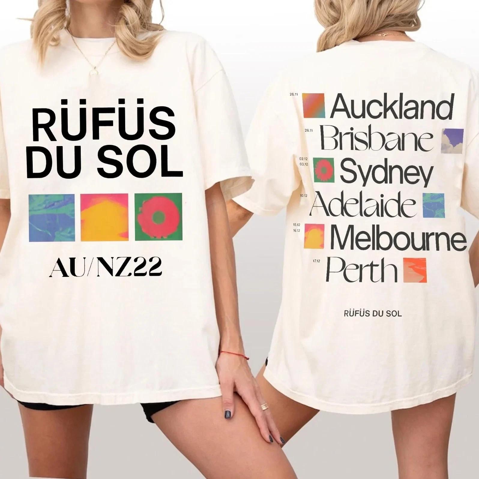 Rufus Du Sol Tour Dates 2025 Inhale Exhale World Tour Inspired T-Shirt L359 L