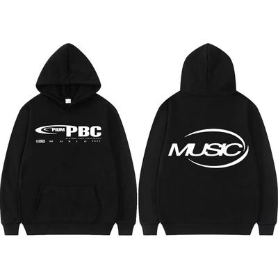 Raper Playboi Carti I Am Music Bluza z kapturem Merch Męska Damska Hip Hop Vintage Bluzy z kapturem Moda Casual Luźne Pulowery