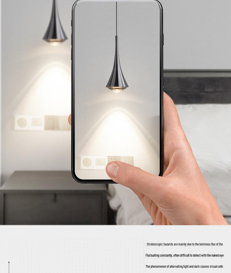 Minimalist Italian-Style Adjustable Pendant Light for Bedroom, Entryway, or Dining Room.