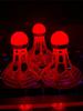 3Pcs Red Light Badminton LED Glow in The Dark Badminton Shuttlecocks Windproof Birdies Ideal for Practice Nighttime Play