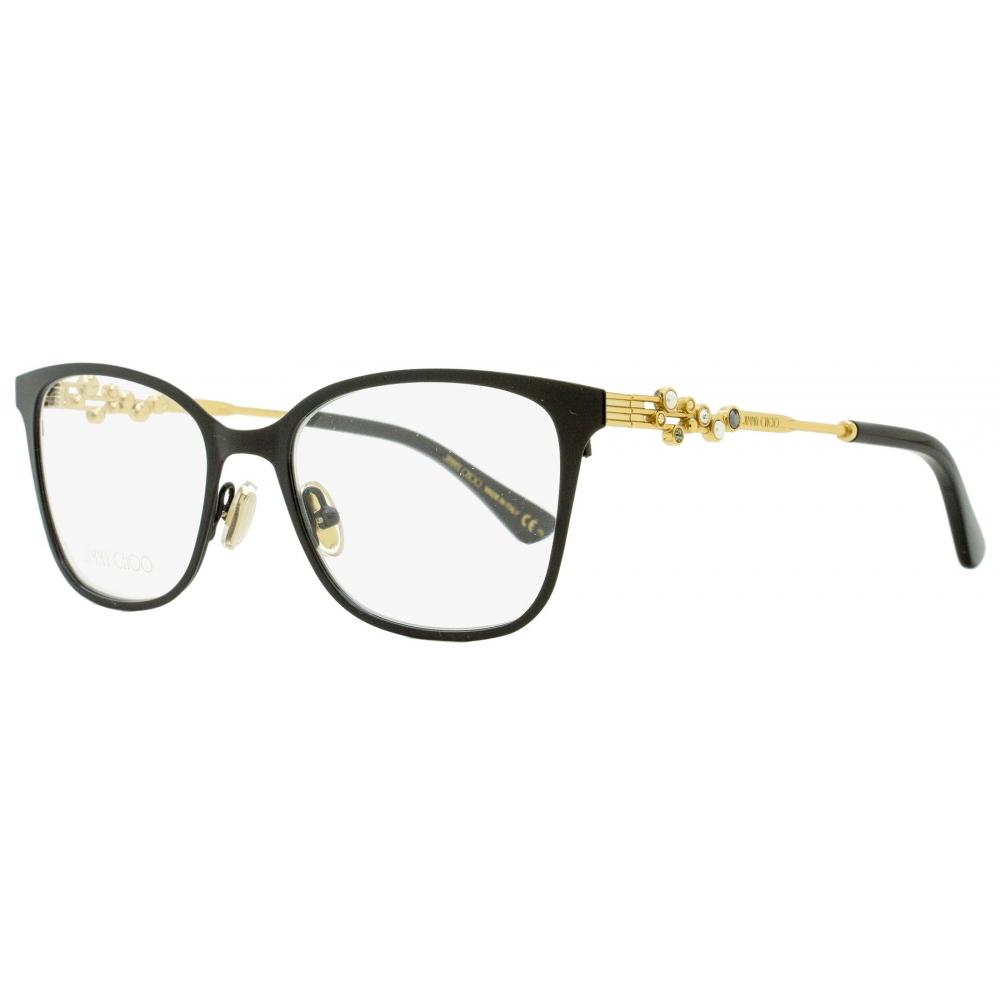 

Jimmy Choo Женские прямоугольные очки JC212 807 блестящее черное золото 53 мм