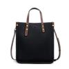 Fashion Leather Vertical Tote Bag Handbag First Layer Cowhide Commuter Shoulder Bag Briefcase Women'S Soft Leather Messenger Bag