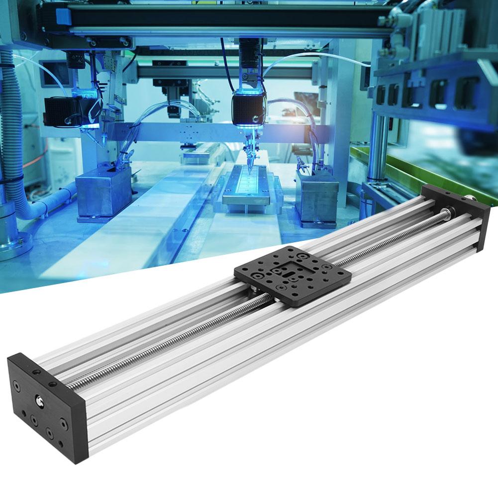 Masă Liniară cu Șurub Glisant Aliaj de Aluminiu Imprimantă 3D Mașină de Gravat 2mm NegruArgintiuArgintiu