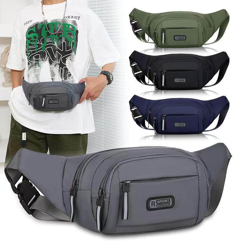 2024 Men's Waterproof, Wear-resistant Crossbody Belt Bag – Multifunctional Waist Bag for Mobile Phone & Work Use