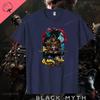 Black Myth Wukong Men's Cotton T-shirt Journey To The West Game Wukong Retro Graphic Tshirt Adventure Game Money King Tees