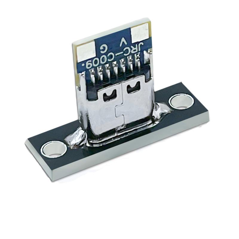 

5/20 шт. USB-разъем 3.1 Type-C 2-контактный 4-контактный разъем-гнездо Порт для зарядки данных Маленькое электрическое зарядное основание с крепежной пластиной 5PCS