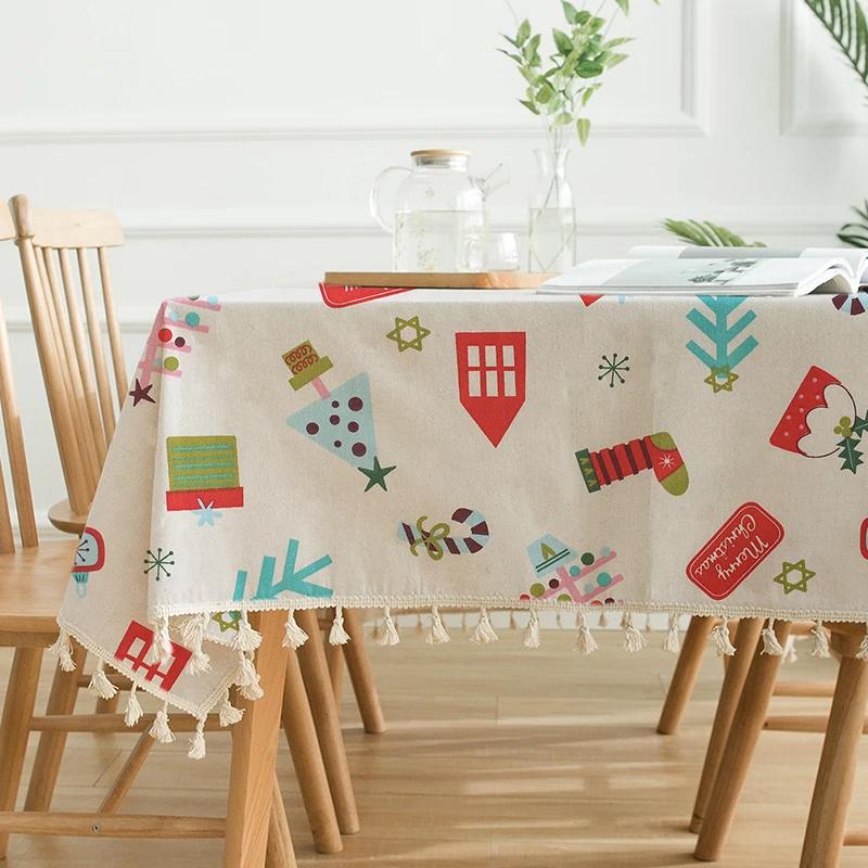 0.5m/1m/2m Pure Cotton Twill Christmas Printed Fabric for Sewing Curtain Scene Decoration Tablecloths Children's Clothing Fabric