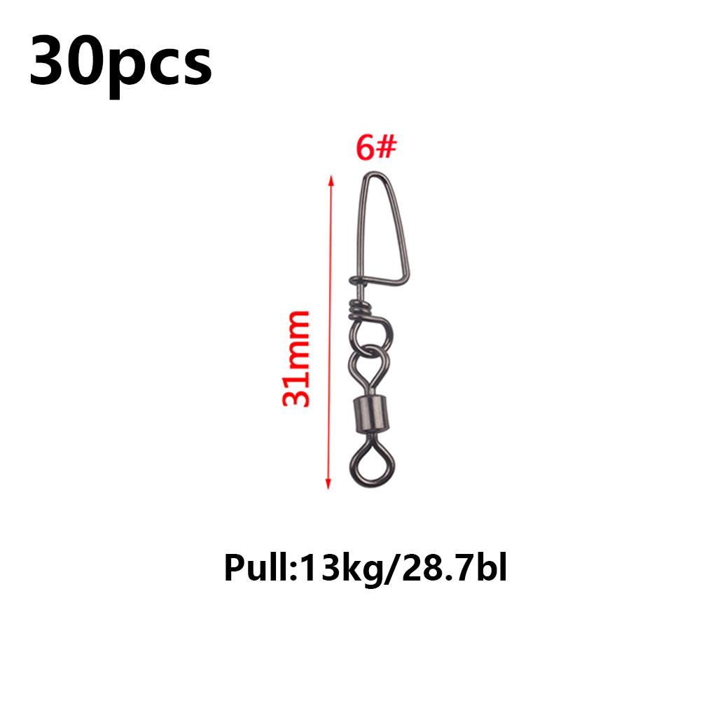 Fishing Swivels Ball Bearing 30 Pack Snap Coastlock
