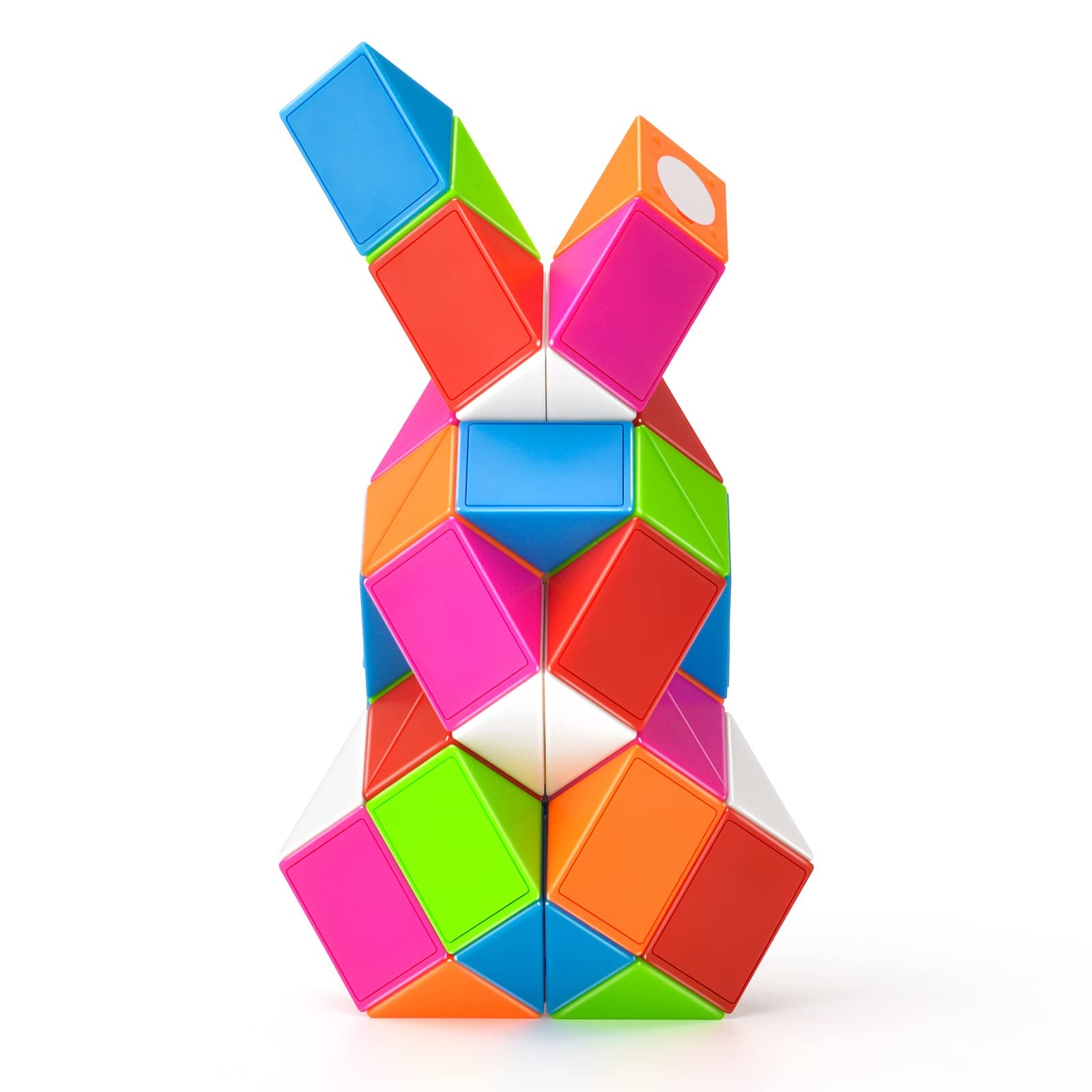 

Magic Snake Magic Square Infinite Creativity Brain Training, Intelligence Game, Kids Toy, MagicCube (Rainbow, 36 Pieces)