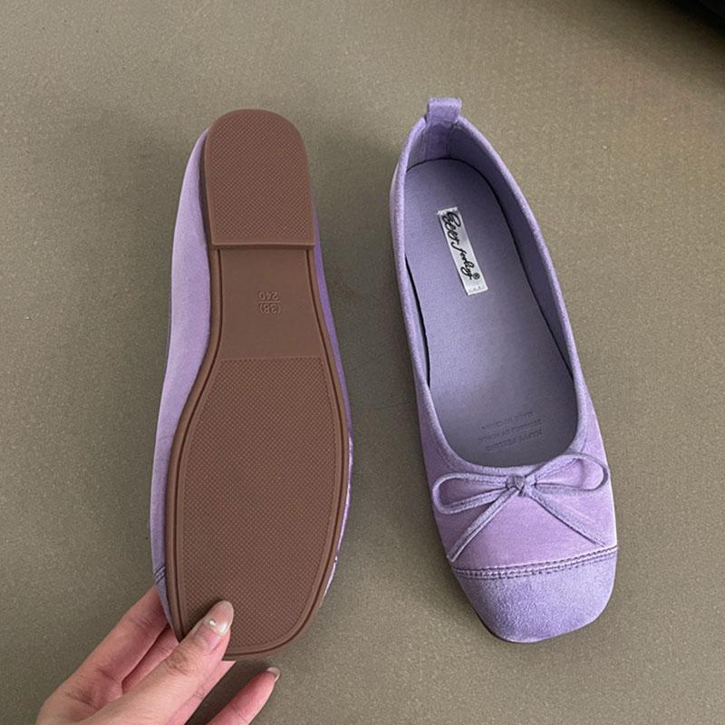 Měkké Dámské Hedvábné Mělké Dámské Baleríny S Botami Pantoflemi Kulatá Špička Obuv Nazouvací Dámské Baleríny Taneční Boty
