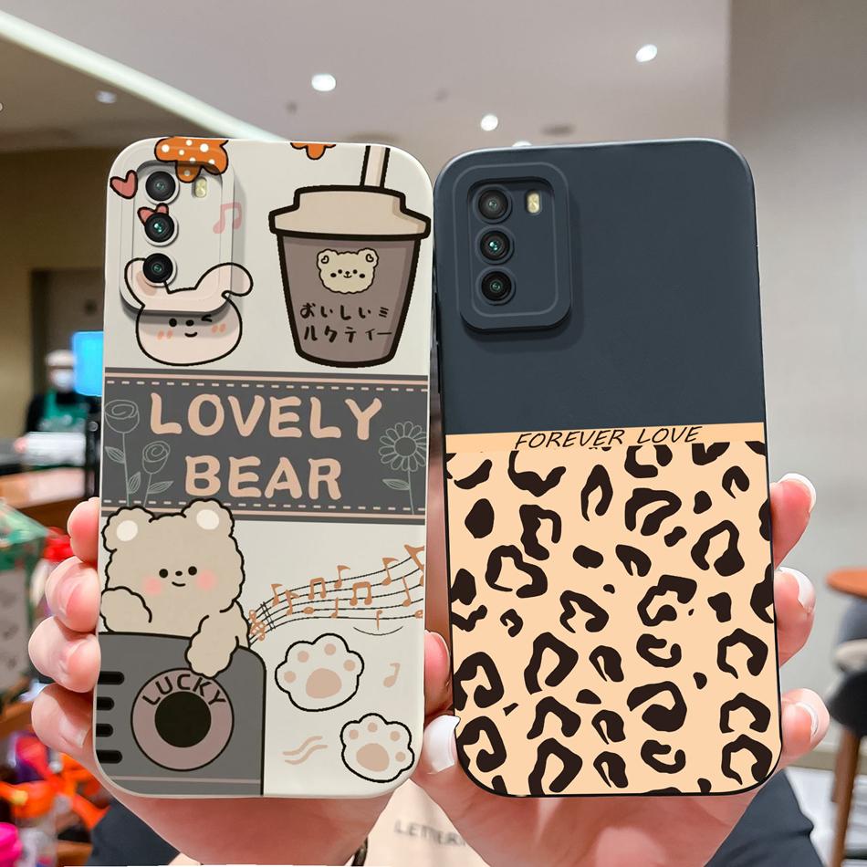 Fun Case For Xiaomi Poco M3 Pro Cute Soft Smooth Liquid Silicone Full Protection Anti Choc Phone Cover For Poco M 3 M3Pro Shell