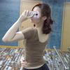 Korean Style Women’s Large U-Neck Backless Top – Short-Sleeved, Sexy, All-Match Nightclub Wear.