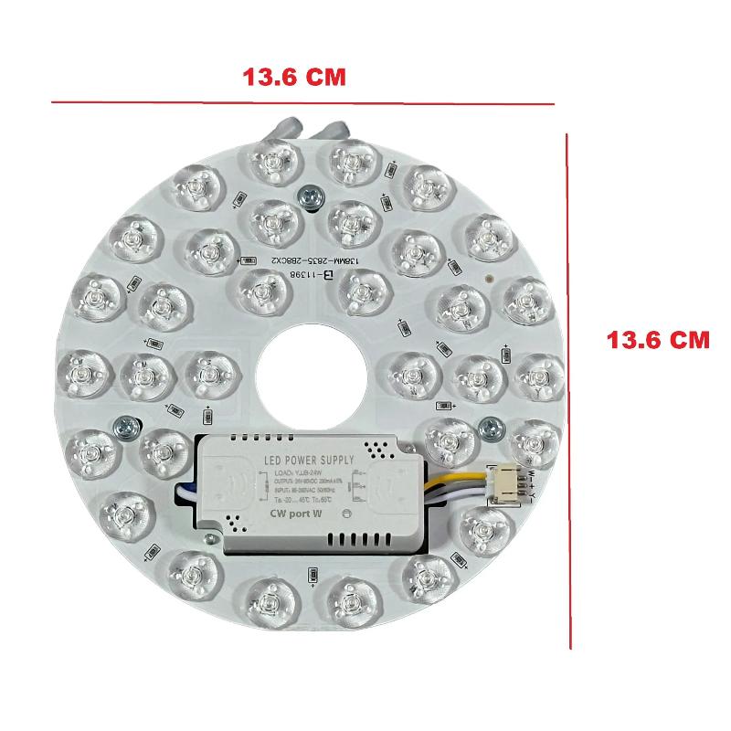 1 Set Energy-Saving Circular Replaceable Led Light Source With Magnet Lights 15/24W Panel Led Bulb Chip Light Board