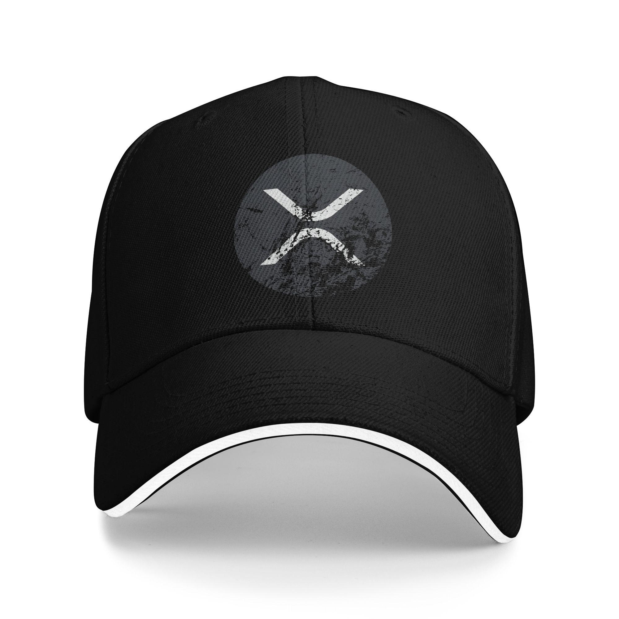 

XRP Ripple Sun Baseball Cap Summer Couple Women Custom Logo Hip Hop Hats High Quality Streetwear Hiking Fishing Baseball Caps One Size чёрный