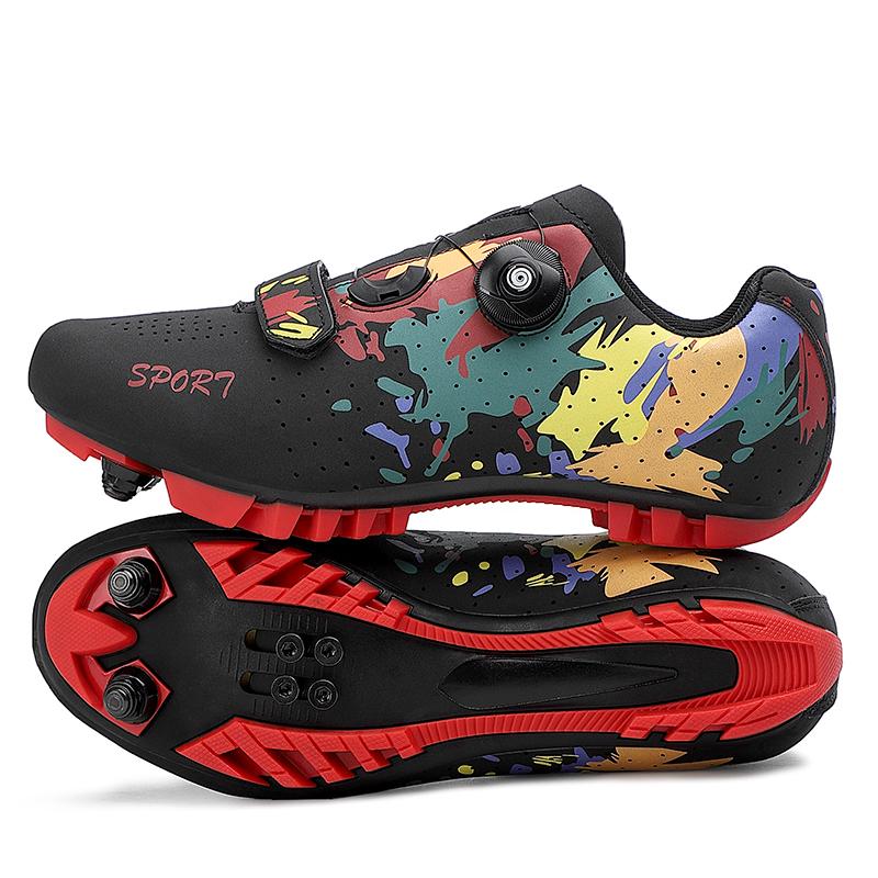 

2025 New Cycling MTB Shoes Men Sports Route Cleat Road Bike Speed Flat Sneaker Racing Women Bicycle Mountain Spd Biking Footwear 46