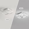 DELIPOP Small Ceiling Light, Square Modern LED Ceiling Light Fixture, 6500K Cool White Light Acrylic Hallway Light Fixture Ceiling Lamp for Hallway