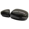Glossy Black/Carbon Fiber Look Rearview Side Mirror Cover For Honda Odyssey 2015- Wing Cap Exterior Door Rear View Case Trim