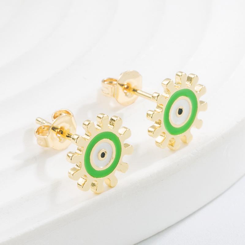 Women's Hoop Earring Bohemian O Shaped Creative Rice Beads Exaggerated Accessories Earrings