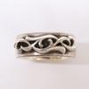 CHROME HEARTS 2000 925 Double Narrow Vine Band Ring Ring SilverUsed