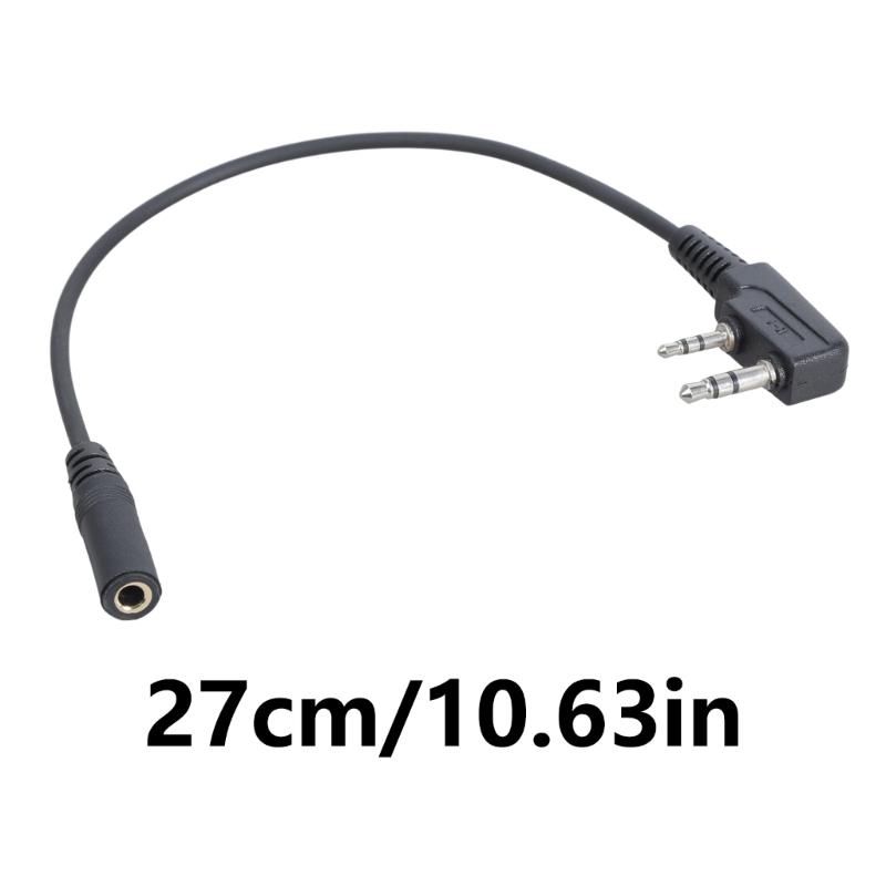Two Way Radios Headset Adapter Converter Connectors Cable Cord 2 Pin K To 3.5mm For UV5R BF-888S Communication Equipment