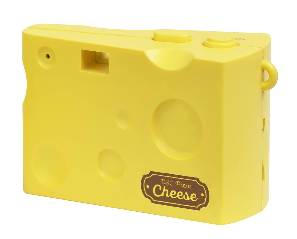 KENKO DSC Pieni Käse Spielzeugkamera, 1,31 Megapixel, Video- und Fotoaufnahmen möglich, Gelb, MicroSD-Karten kompatibel, DSC-PIENI CHEESE