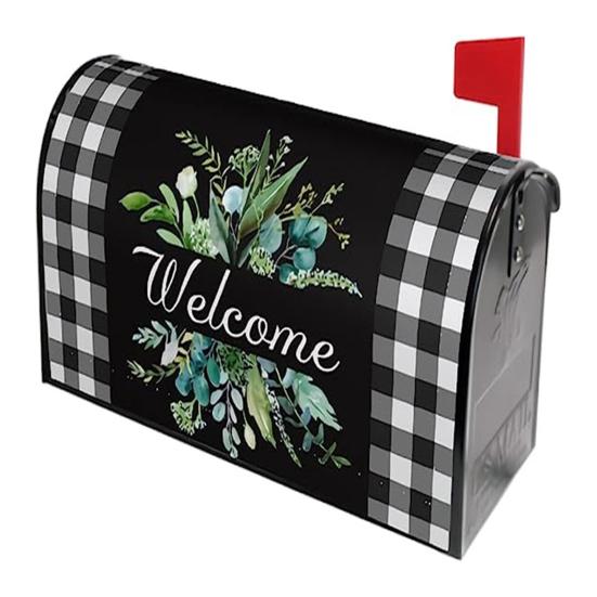 Mailbox Cover Spring Summer Floral Birds Mailbox Wrap Letter Post Box Cover Wrap Decoration for Outside Garden Yard Home Decor