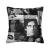 Damon Salvatore Pillowcase Polyester Cushion Cover Gift The Vampire Diaries Pillow Case Cover Home Square 45X45Cm