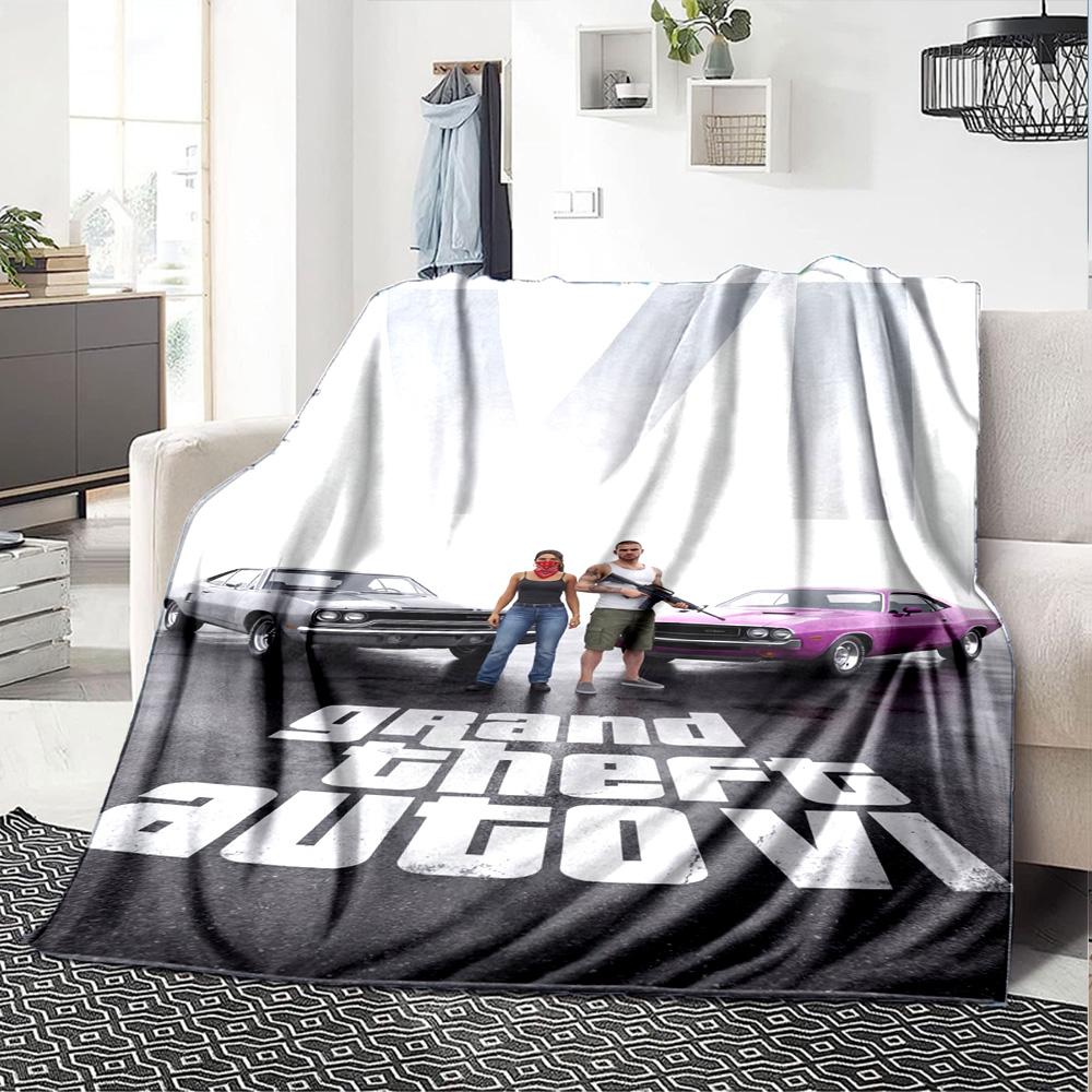 Gta Blanket Ultra-Soft Perfect for Bed Bedding Office for All Occasions Digital Print Gifts For Family Or Friends