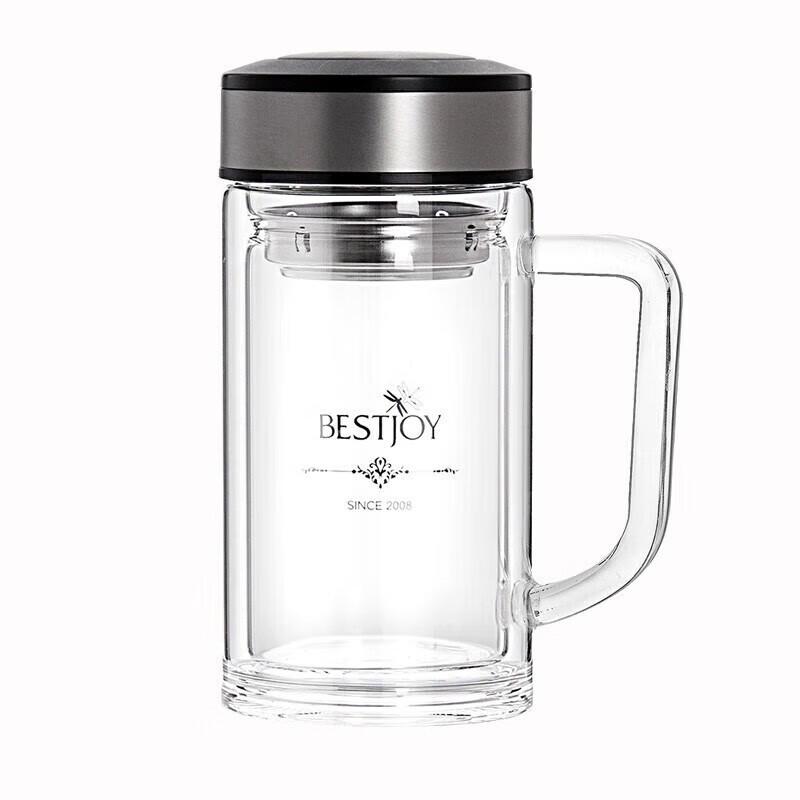 FUGUANG Shixi Double-Layer Borosilicate Glass Office Mug
