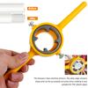 12/6PCS Plastic Pipe Thread Die Kit PVC/NPT Thread Maker 1/2" 3/4" 1" Plumbing Thread Tools Water Pipe Die Tap Wrench Set