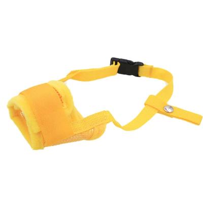 Adjustable Pet Puppy Mouth Cover Mask Pure Color Anti Biting Soft Dog Muzzle Anti Barking Dog Muzzle For Small Dogs