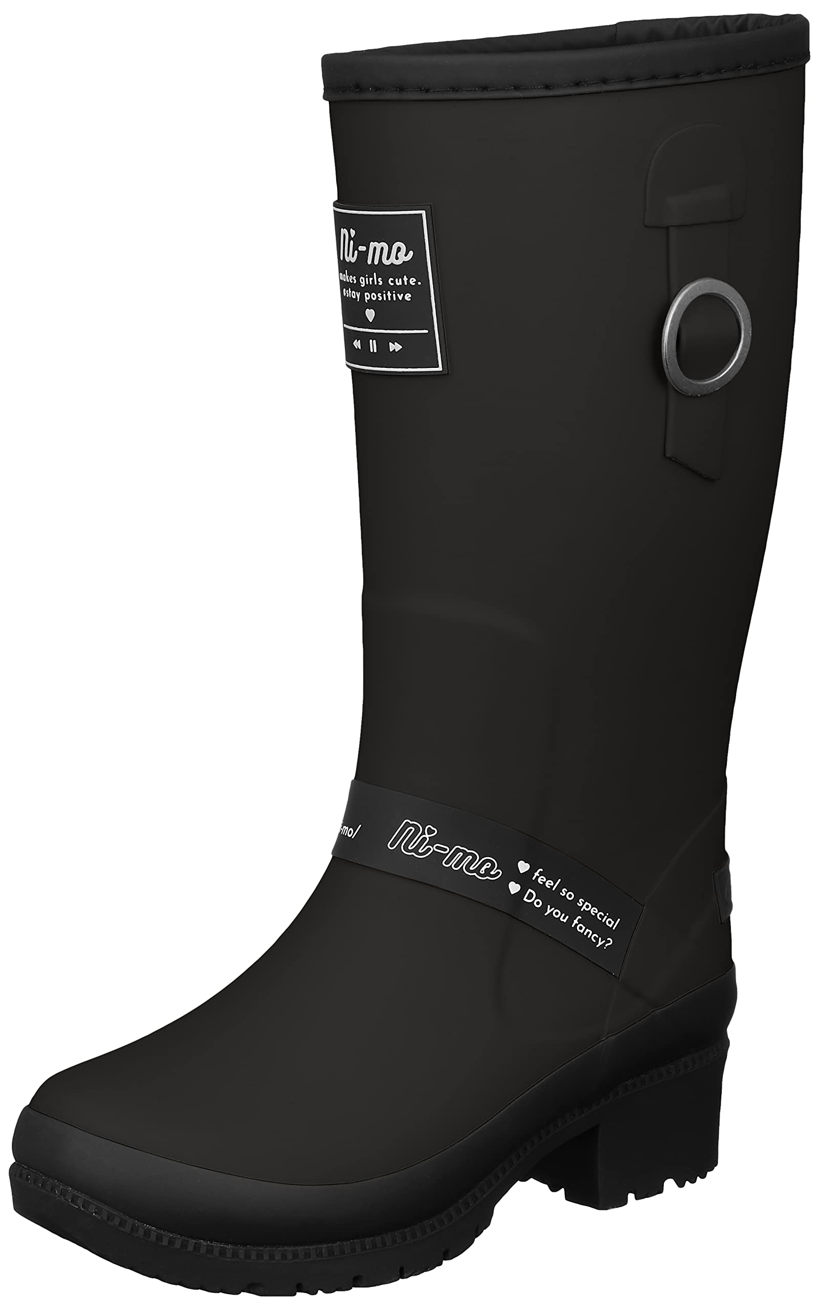 

Moonstar NM WJ016R Rain for Sizes Black Boots, Long, 19.0 cm, 2E, Girls, 19-25 cm, чёрный