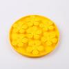 Tapete Redondo de Silicone para Alimentação Lenta de Animais de Estimação Tapete para Lamber para Cães Tapete Anti-Sufocamento para Alimentação Lenta de Gatos Tigela para Alimentação Lenta de Cães Suprimentos para Animais de Estimação