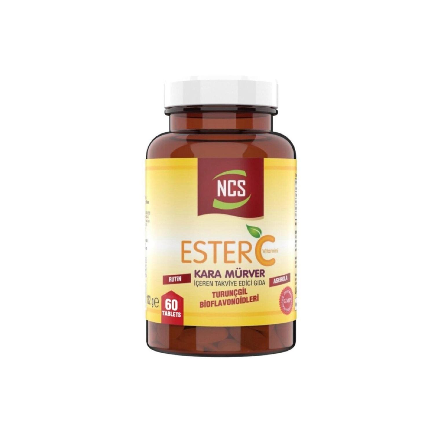 

Ester Vitamin C 500 Mg Black Elderberry 60 Tablets Vitamin C