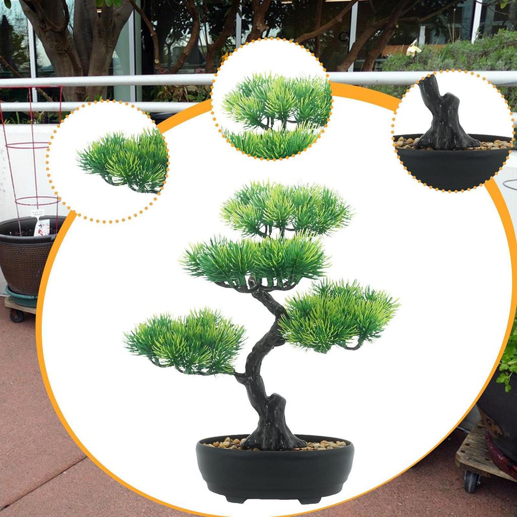 Artificial Bonsai Tree Small Potted Decor Realistic Decoration, Indoor Faux Plant