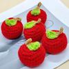 Fashionable Handmade Keychain Accessory Wool Crochted Fruit Pendant Accessories Stylish Women Girls Bag Decoration