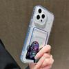 Card Slot Holder Silicone Wallet Pocket Case For Xiaomi Redmi Note 13 12 14 Pro Oppo Reno 10 14F 13F 12F iPhone 17 Air 16 14 Cover Clear Phone Bumper