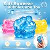 Maltose 3D Bubble Cube Squishy Toy 4 Tones Jelly Glossy Slow Rebound Stress Relief Fidget Squeeze Desktop Ornament Holiday Gift