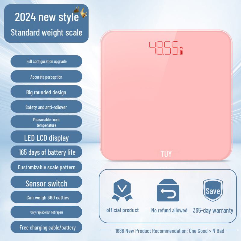 Rechargeable High Precision Body Weight Scale - Hetang Electronic Weighing Scale for Home Use