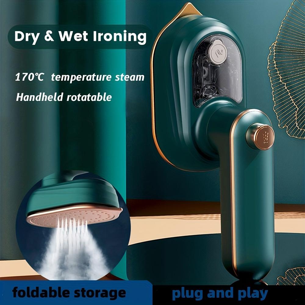 Compact Handheld Steam Iron -180 ° Rotation, Foldable Design - Convenient for Travel and Quick Makeup Repair - Ultimate Clothing