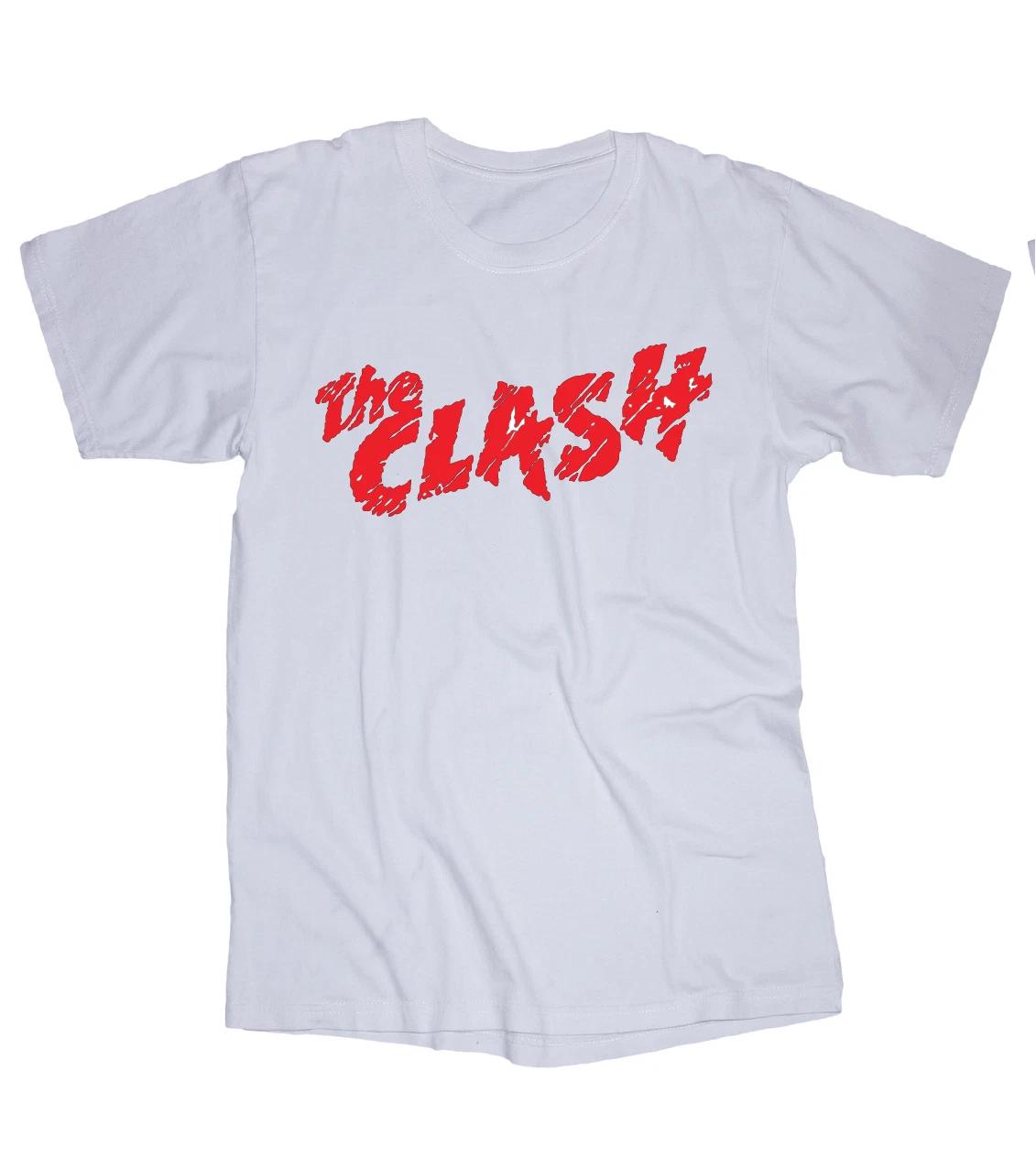 The CLASH band logo white T-shirt XL