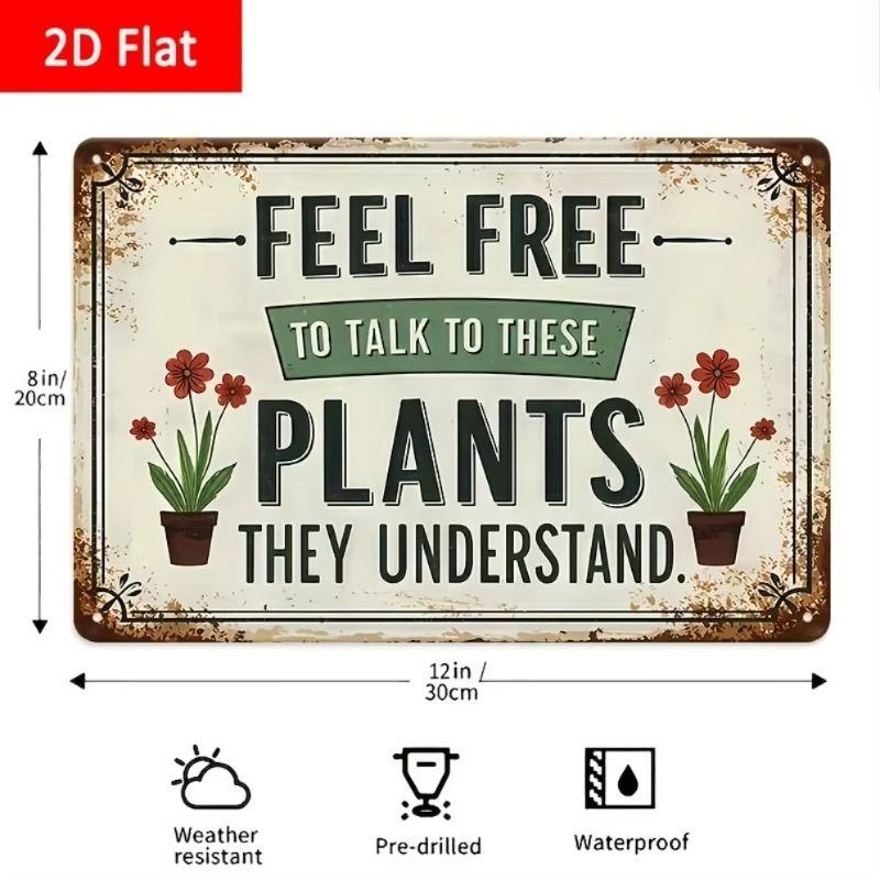 Vintage Metal Wall Art Sign 20x30cm Retro Home Decor